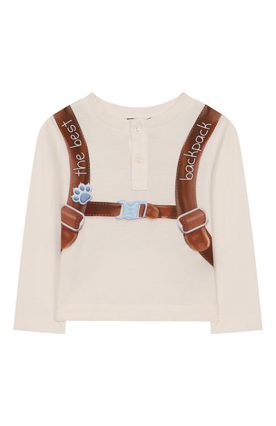 Хлопковый лонгслив MONNALISA, арт. 28F602