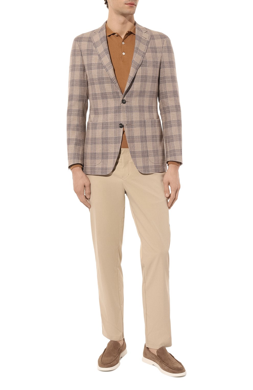 Пиджак из хлопка и льна CANALI бежевого цвета по цене 125000 руб., арт. 13275/FC05191, фото 2 Пиджак из хлопка и льна CANALI, арт. 13275/FC05191, фото 2