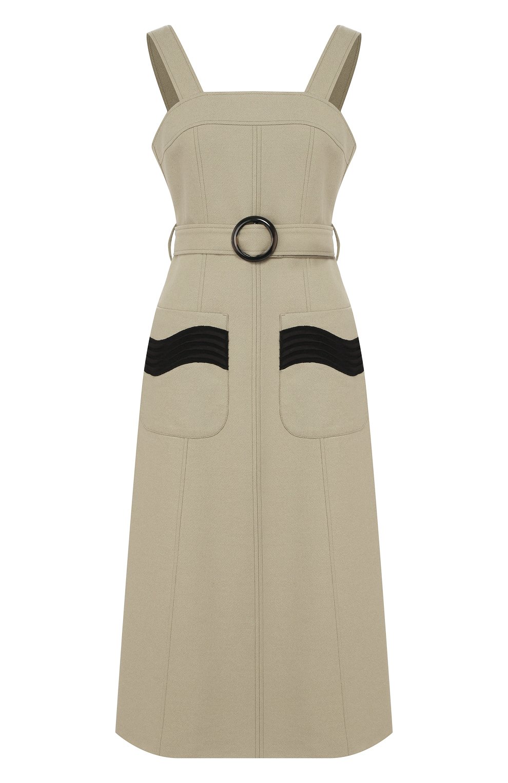 Платье с поясом JM STUDIO зеленого цвета по цене 30970 руб., арт. FW192007, фото 1 Платье с поясом JM STUDIO, арт. FW192007, фото 1
