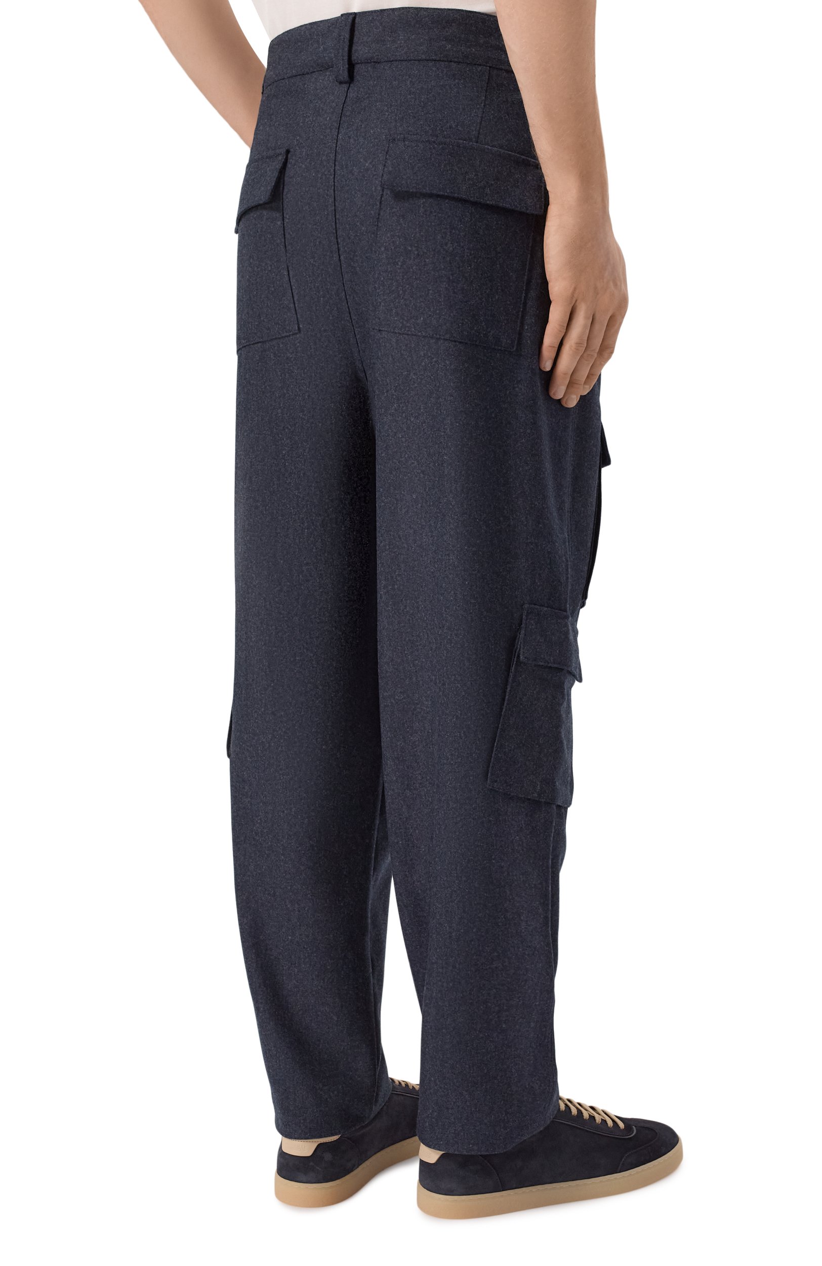 Шерстяные брюки-карго BRUNELLO CUCINELLI, арт. M038PF3010, фото 4
