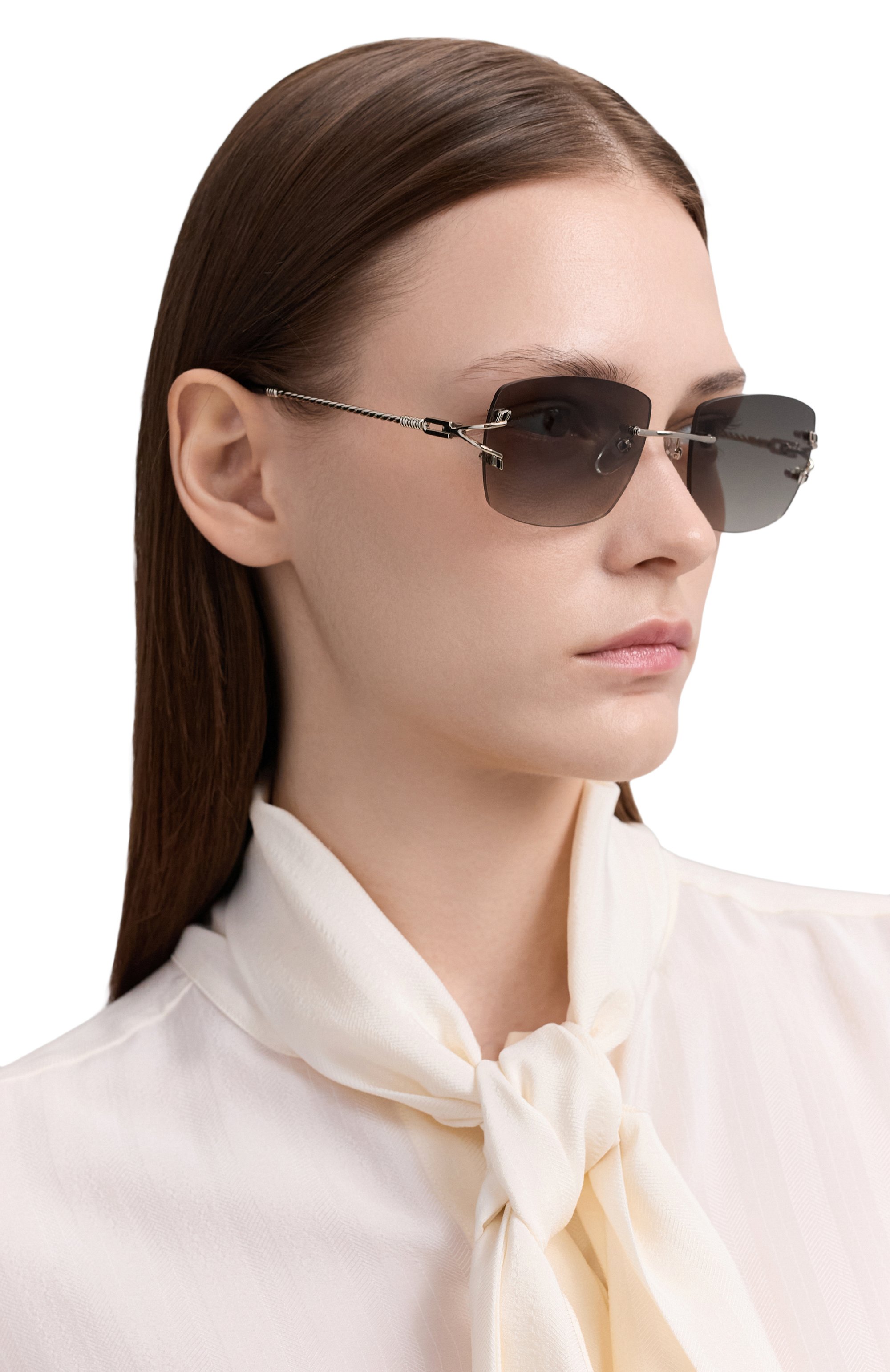 Солнцезащитные очки VINTAGE FRAMES, арт. BAL HARB0UR WHITE G0LD/GRAY, фото 3