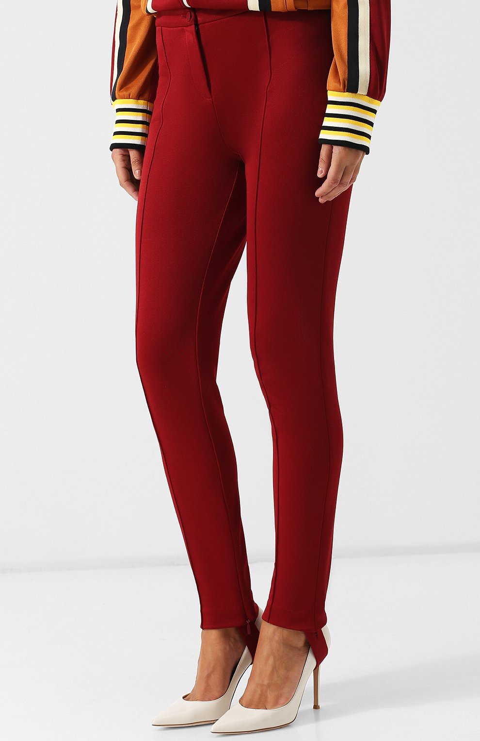 Однотонные брюки со штрипками GUCCI, арт. 526529/X7C02, фото 3