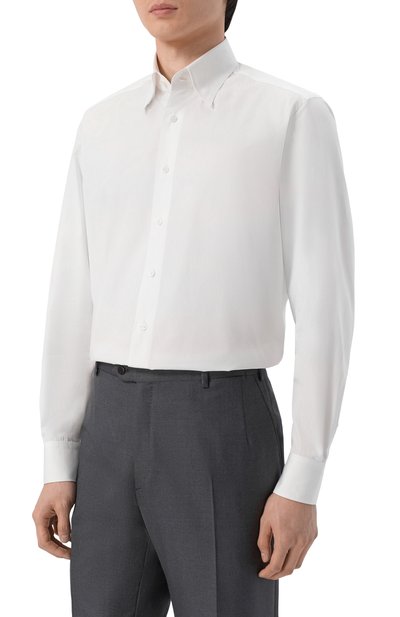 Хлопковая сорочка ZILLI, арт. F0RD01M010001703U_001, фото 3