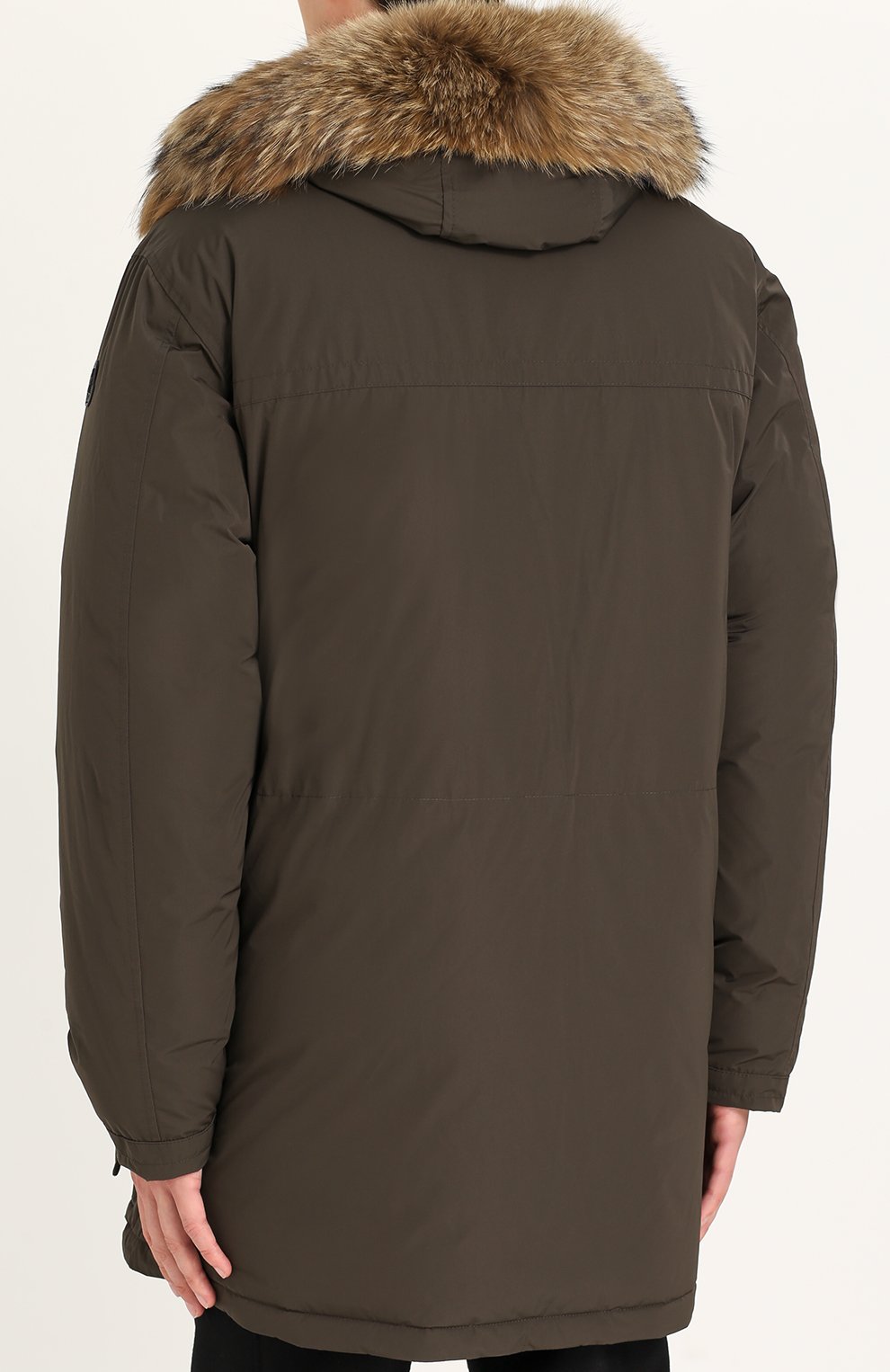 Пуховая парка на молнии с меховой отделкой воротника MONCLER, арт. C2-091-42316-20-57540, фото 4