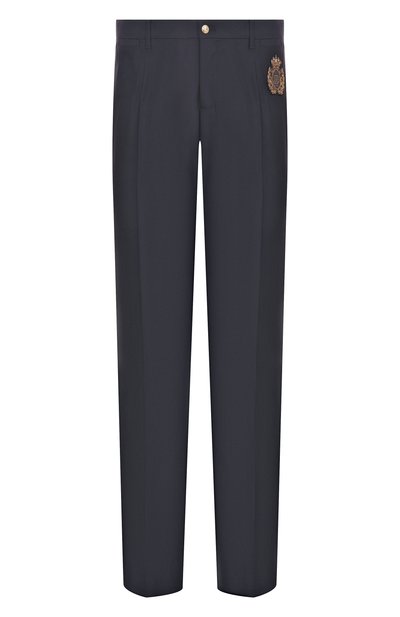 Мужские брюки из шерсти и шелка DOLCE & GABBANA, арт. GY5UMZ/FU3H1