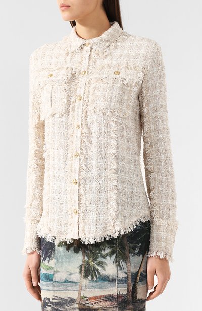 Твидовая рубашка BALMAIN, арт. RF12236/C109, фото 3