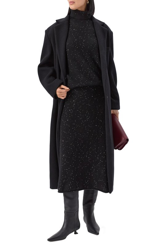 Свитер из кашемира и хлопка Addicted NY102-1 Чёрный  NY102-1 Фото 2