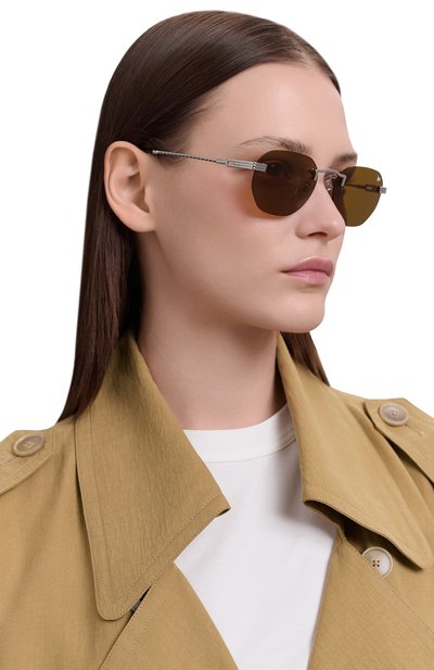 Солнцезащитные очки VINTAGE FRAMES, арт. DETR0IT PLAYER 24KT WHITE G0LD/BR0WN, фото 3