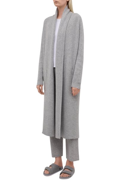 Кашемировый кардиган LE KASHA светло-серого цвета по цене 168000 руб., арт. ITALY00, фото 3 Кашемировый кардиган LE KASHA, арт. ITALY00, фото 3