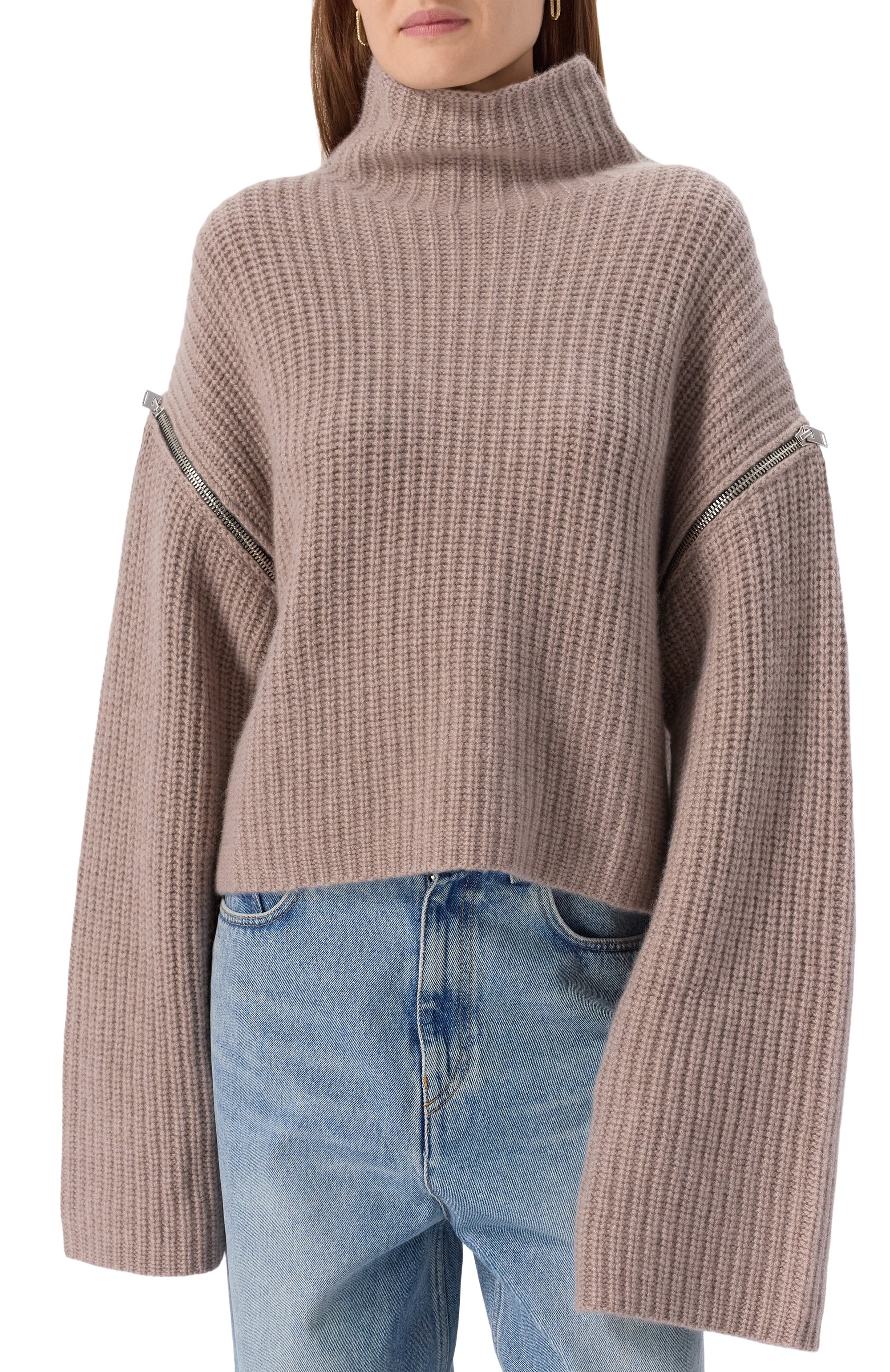 Кашемировый свитер JACOB LEE темно-бежевого цвета по цене 199500 руб., арт. WCS2037AW25MC, фото 3 Кашемировый свитер JACOB LEE, арт. WCS2037AW25MC, фото 3