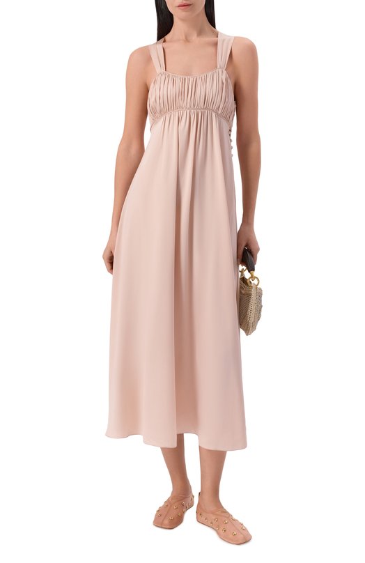 Шелковое платье Chloé CH26SR097008 Розовый  CH26SR097008 Фото 2