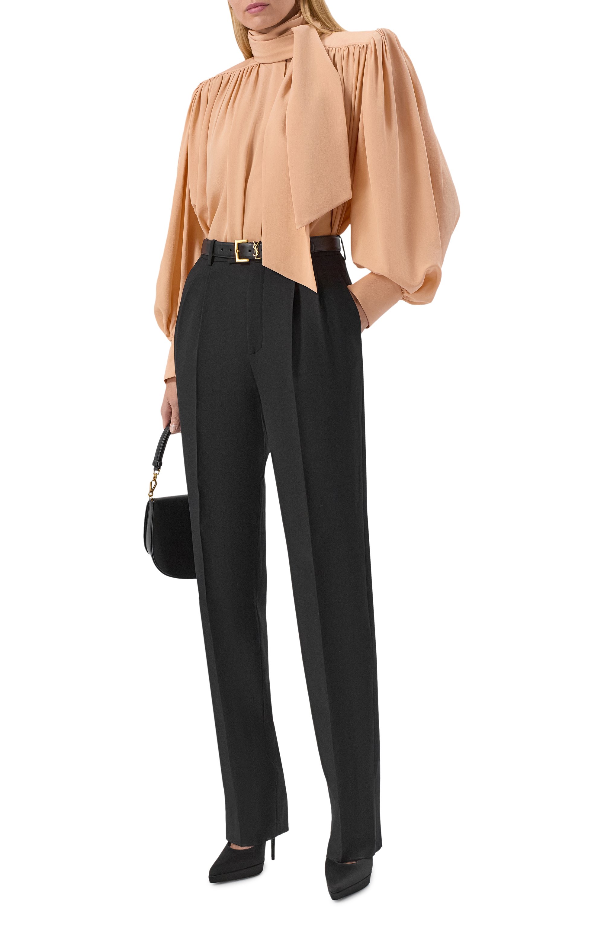 Шерстяные брюки SAINT LAURENT, арт. 837054/Y7B73, фото 2