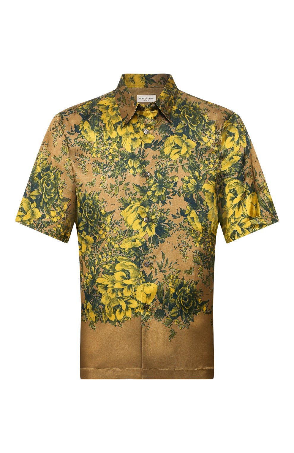 Рубашка из вискозы DRIES VAN NOTEN бежевого цвета по цене 46550 руб., арт. 201-20734-9078, фото 1 Рубашка из вискозы DRIES VAN NOTEN, арт. 201-20734-9078, фото 1