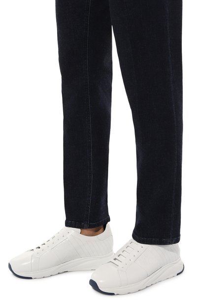 Кроссовки с отделкой из кожи каймана ZILLI, арт. H0094AM1020VSWR01, фото 3