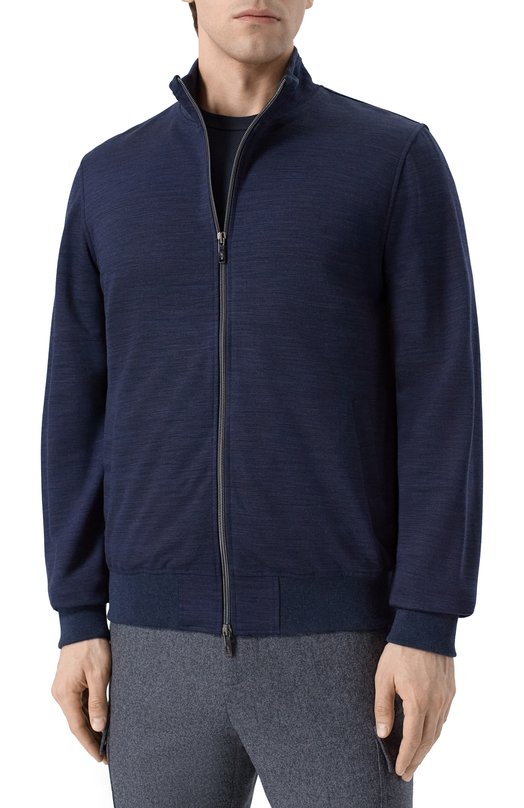 Толстовка из лиоцелла и шерсти MVST 14M460.WV00.MUST. Синий  14M460.WV00.MUST. Фото 3