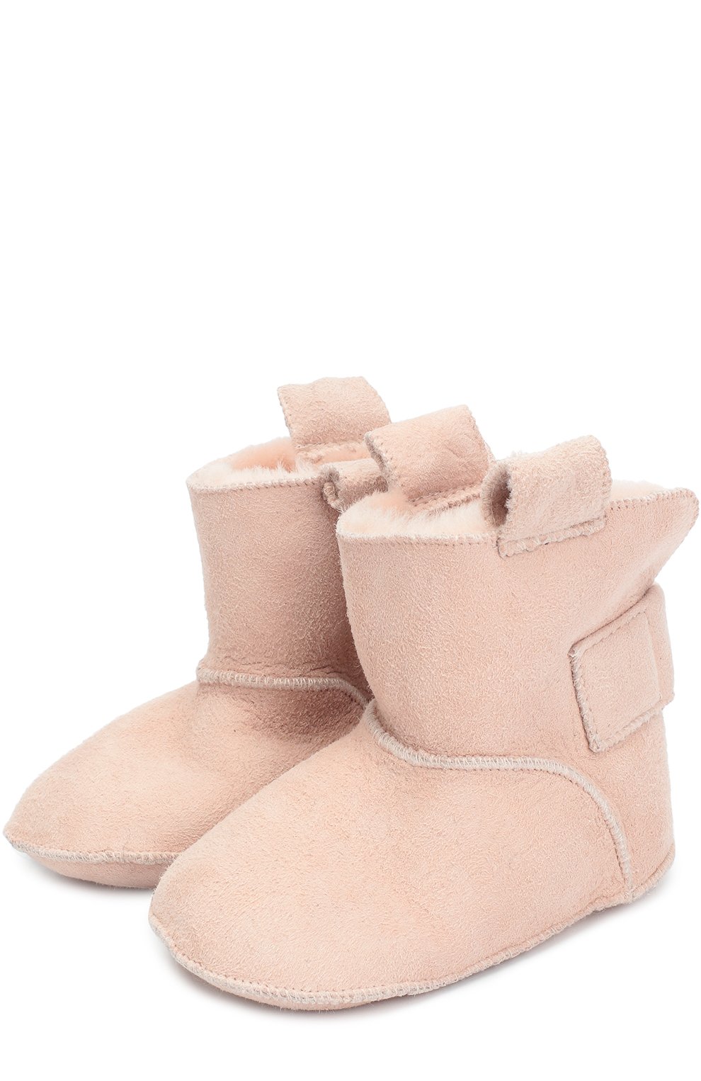 Утепленные пинетки с отделкой из овчины PETIT NORD розового цвета по цене 6590 руб., арт. 2119, фото 2 Утепленные пинетки с отделкой из овчины PETIT NORD, арт. 2119, фото 2