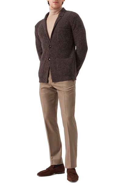 Шерстяные брюки GIORGIO ARMANI бежевого цвета по цене 95900 руб., арт. GM000342/TE10959, фото 2 Шерстяные брюки GIORGIO ARMANI, арт. GM000342/TE10959, фото 2