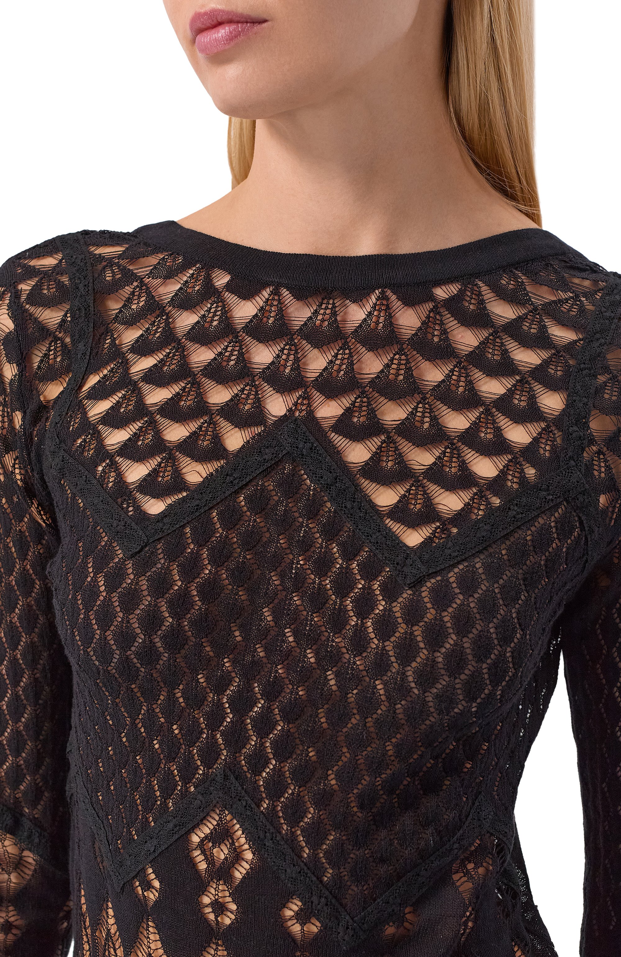 Хлопковый пуловер BLUMARINE, арт. 2M683A, фото 5