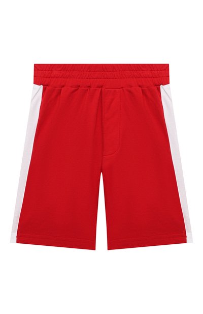 Комплект из футболки и шорт MONCLER красного цвета по цене 23450 руб., арт. G1-954-8M747-20-83907/12-14A, фото 4 Комплект из футболки и шорт MONCLER, арт. G1-954-8M747-20-83907/12-14A, фото 4