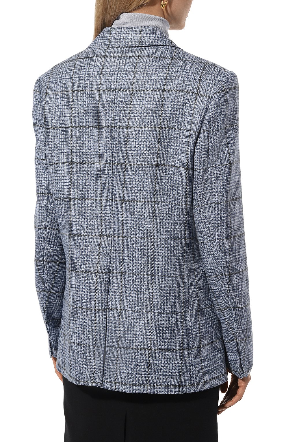 Жакет из шерсти и льна MVST голубого цвета по цене 196000 руб., арт. SDG200/S0621607, фото 4 Жакет из шерсти и льна MVST, арт. SDG200/S0621607, фото 4