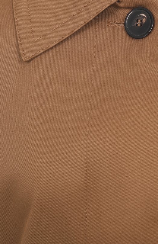 Хлопковый плащ Max Mara Studio PIST0IA Коричневый  PIST0IA Фото 6
