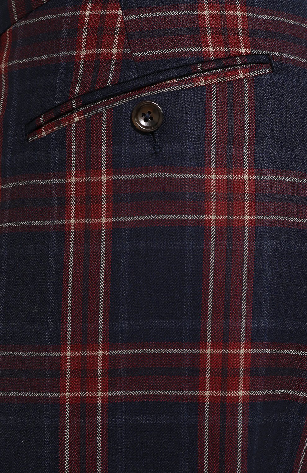 Шерстяной костюм в клетку с двубортным пиджаком GUCCI, арт. 473208/Z544D, фото 7