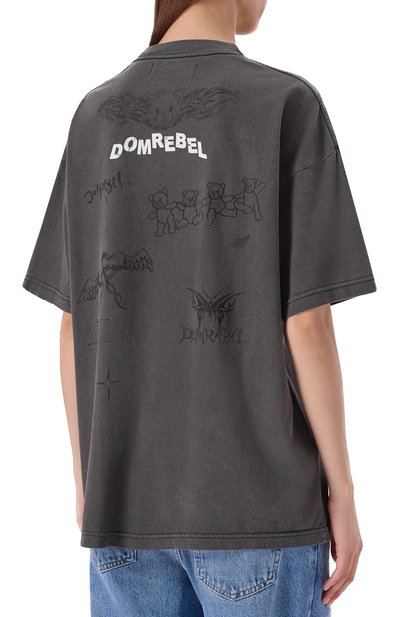 Хлопковая футболка DOMREBEL, арт. SNAP SKETCH T-SHIRT, фото 4