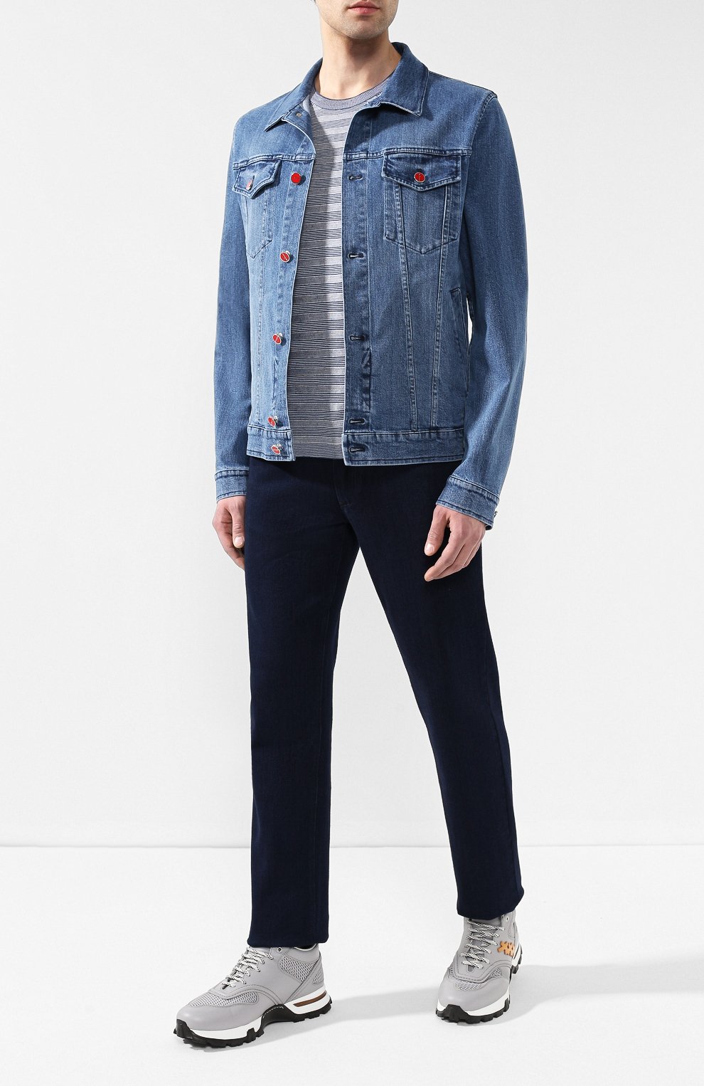 Джинсовая куртка KITON, арт. UW0506J07R52, фото 2