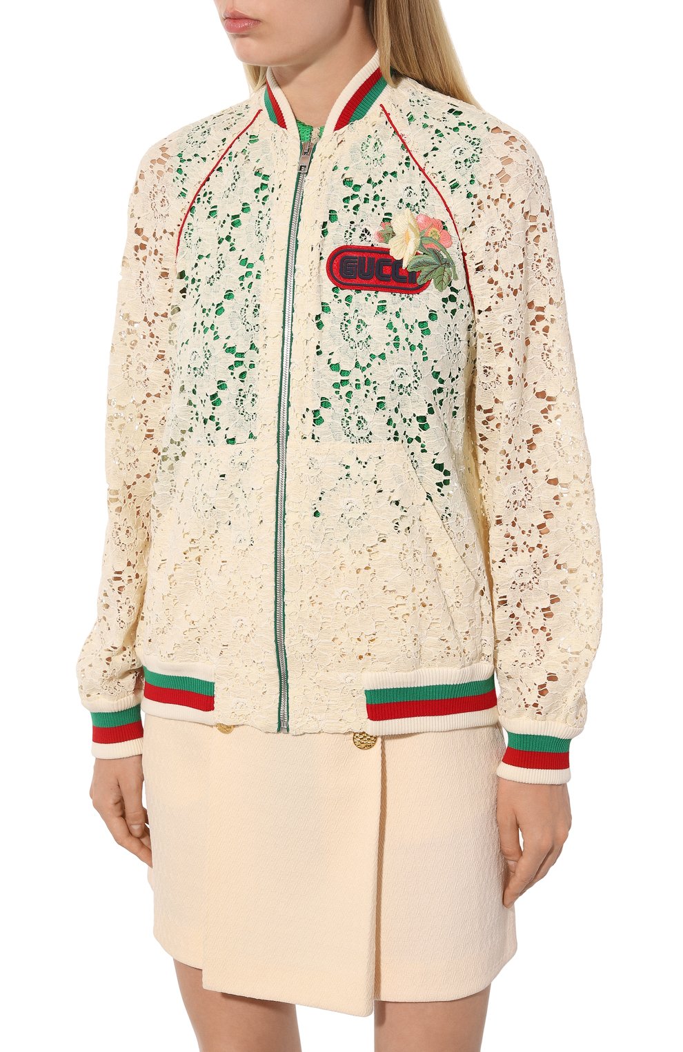Бомбер из вискозы и хлопка GUCCI, арт. 518061 ZLZ68, фото 3