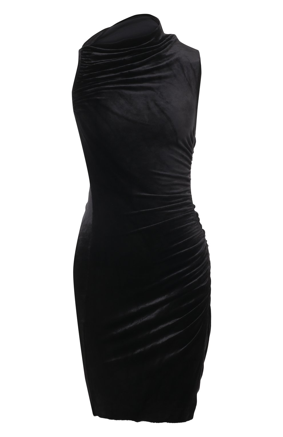 Бархатное платье RICK OWENS LILIES черного цвета по цене 68900 руб., арт. LI02C2512/VST, фото 1 Бархатное платье RICK OWENS LILIES, арт. LI02C2512/VST, фото 1