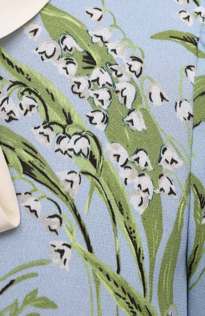 Платье из вискозы REDVALENTINO голубого цвета по цене 55200 руб., арт. VR3VAZ65/5MQ, фото 5 Платье из вискозы REDVALENTINO, арт. VR3VAZ65/5MQ, фото 5