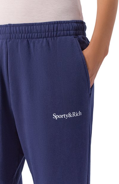 Хлопковые брюки SPORTY AND RICH, арт. PA05561300BL106, фото 5