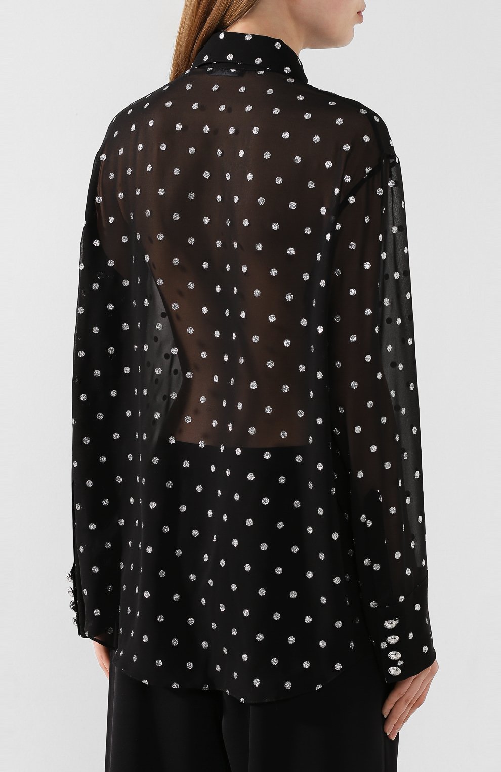 Рубашка в горох BALMAIN, арт. TF02654/X378, фото 4
