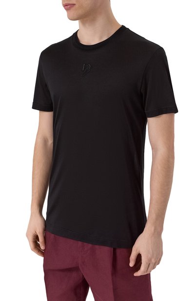 Шелковая футболка DOLCE & GABBANA, арт. G8RN8Z/FU75F, фото 3