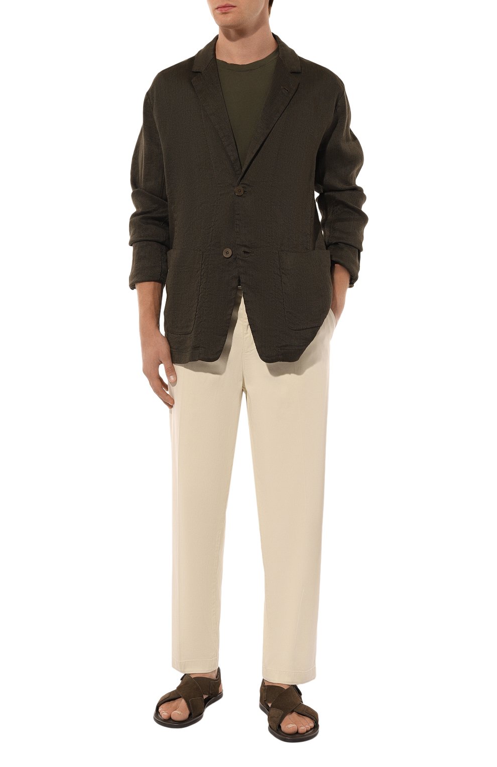 Пиджак изо льна и вискозы TRANSIT, арт. CFUTRWH171, фото 2