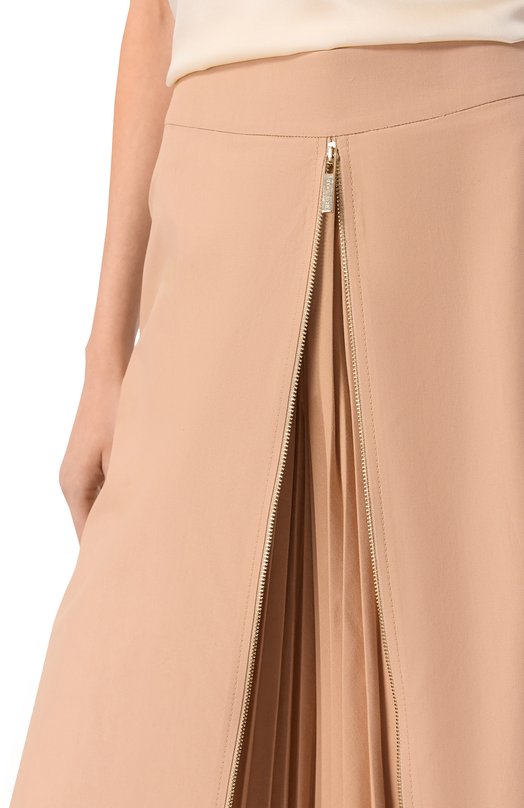 Хлопковая юбка Elie Saab SK259/P0023 Бежевый  SK259/P0023 Фото 5