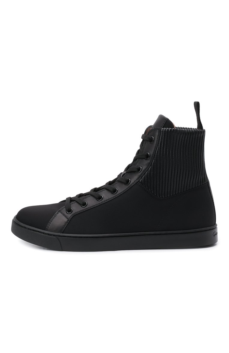 Комбинированные кеды GIANVITO ROSSI, арт. S73300.W1BLK.DCENENN, фото 1