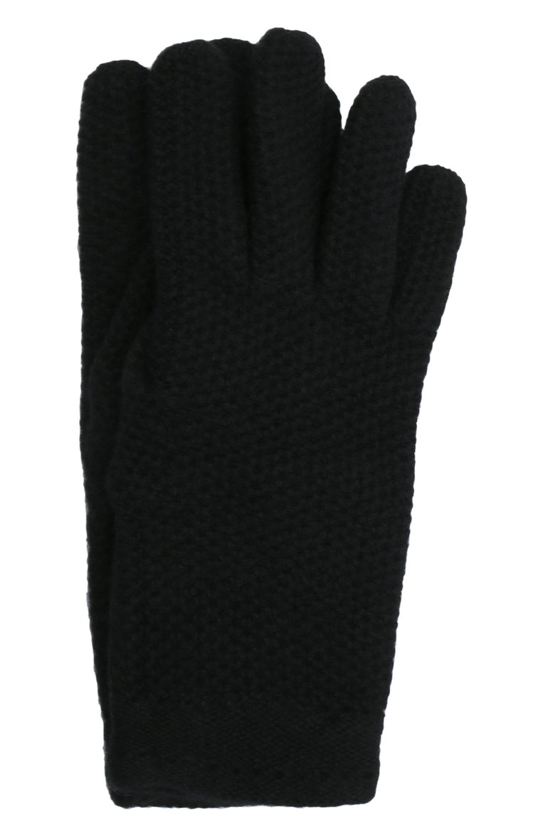 Женские кашемировые перчатки INVERNI черного цвета, арт. 2576 GU | Фото 1 (Материал: Текстиль, Кашемир, Шерсть; Кросс-КТ: Трикотаж; Материал сплава: Проставлено; Нос: Не проставлено)