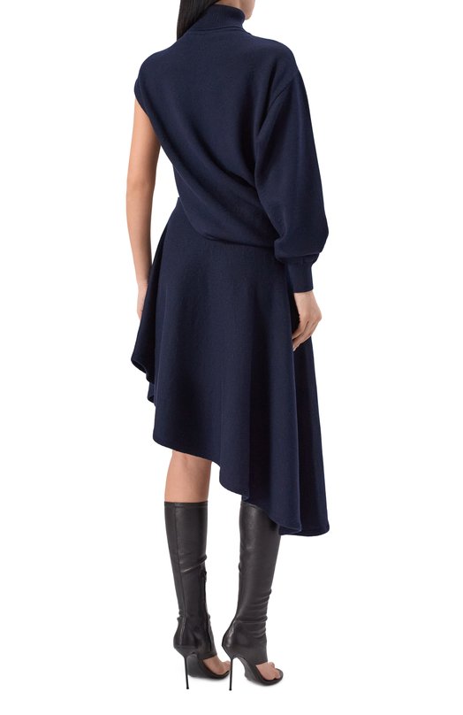 Шерстяное платье Alaia AA9R2847K160C Синий  AA9R2847K160C Фото 3