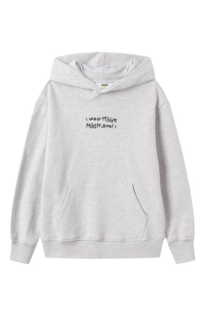 Хлопковое худи MSGM KIDS, арт. S5MSJBHS040