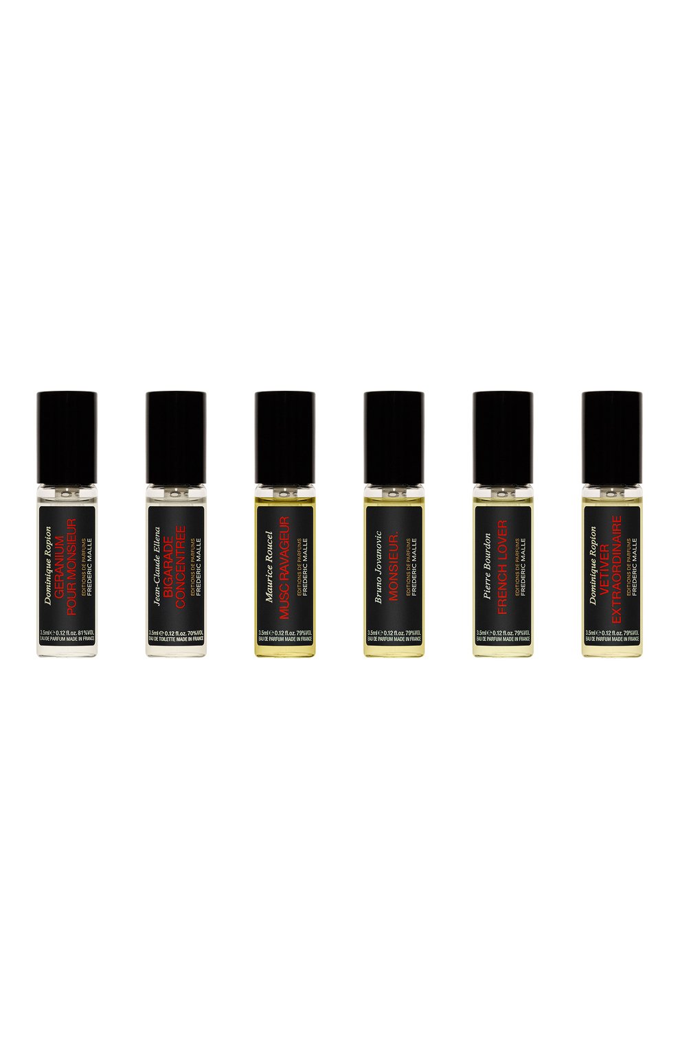 Парфюмерный набор essential collection for men (6x3,5ml) FREDERIC MALLE бесцветного цвета по цене 9500 руб., арт. 3700135013438, фото 2 Парфюмерный набор essential collection for men (6x3,5ml) FREDERIC MALLE, арт. 3700135013438, фото 2