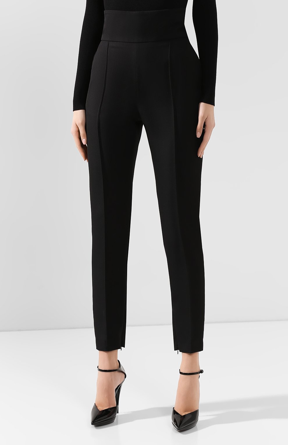 Шерстяные брюки ALEXANDRE VAUTHIER черного цвета по цене 61600 руб., арт. 193PA900 0193-1106, фото 3 Шерстяные брюки ALEXANDRE VAUTHIER, арт. 193PA900 0193-1106, фото 3