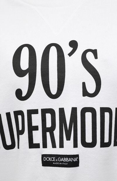 Хлопковый свитшот DOLCE & GABBANA, арт. F9L05T/FU7DU, фото 5