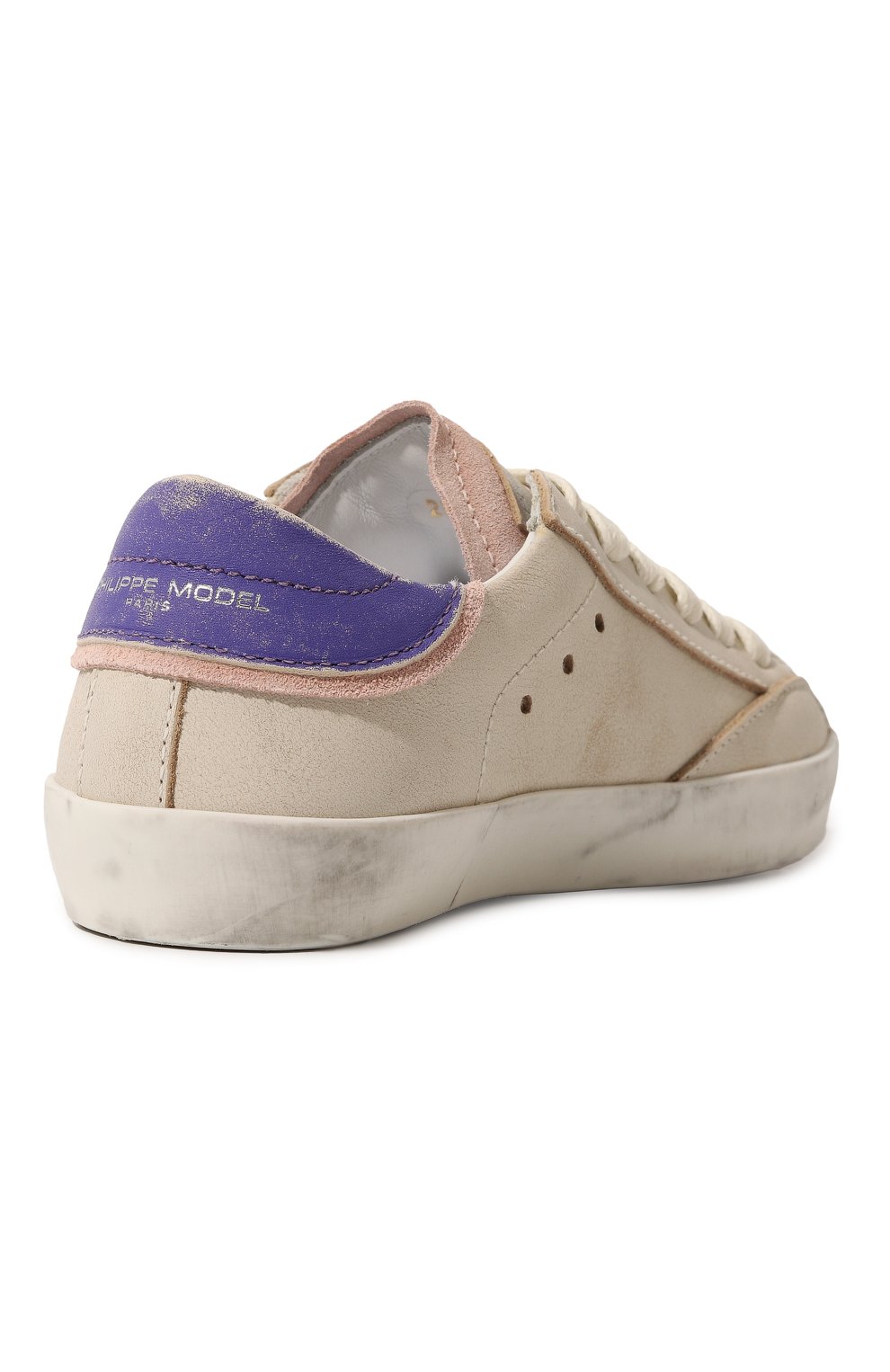 Кожаные кеды PHILIPPE MODEL JUNIOR кремового цвета по цене 25800 руб., арт. 74195/20-27, фото 3 Кожаные кеды PHILIPPE MODEL JUNIOR, арт. 74195/20-27, фото 3