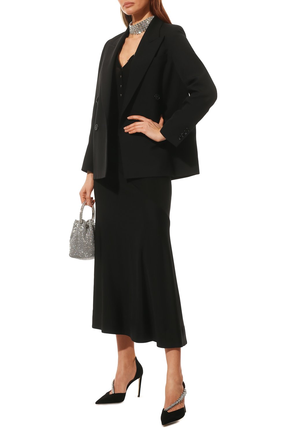 Замшевые туфли bee 100 JIMMY CHOO, арт. BEE 100/SIW, фото 2