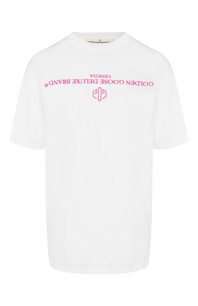 Женская хлопковая футболка GOLDEN GOOSE DELUXE BRAND, арт. G34WP024.A3