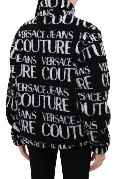 Куртка VERSACE JEANS COUTURE черно-белого цвета по цене 43350 руб., арт. C1GZB909-ZUM409 L0G0/04899, фото 4 Куртка VERSACE JEANS COUTURE, арт. C1GZB909-ZUM409 L0G0/04899, фото 4
