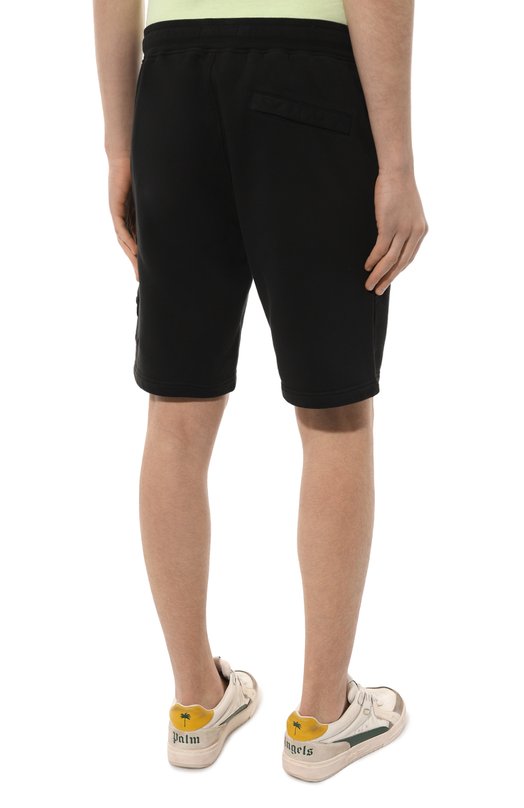Хлопковые шорты Stone Island 101564651 Чёрный  101564651 Фото 4