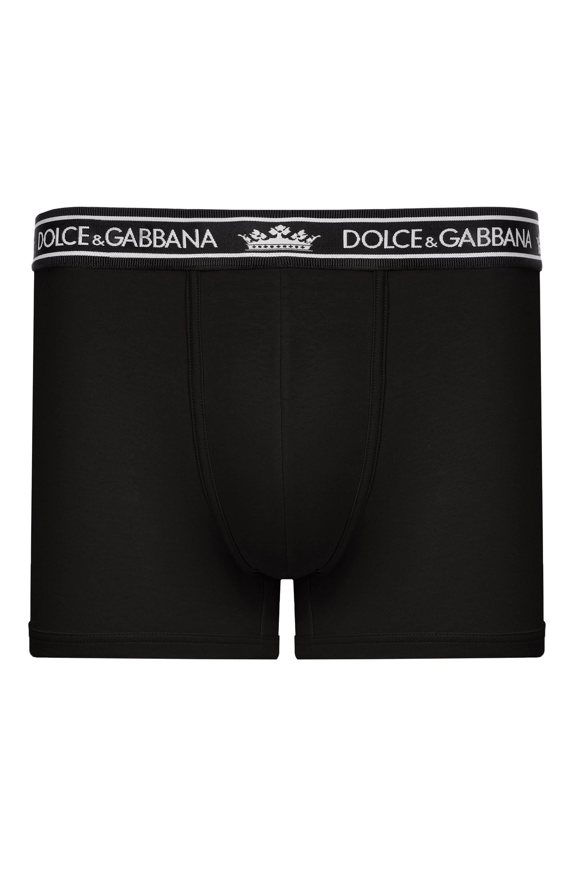 Хлопковые боксеры DOLCE & GABBANA черного цвета по цене 8420 руб., арт. M4F47J/0N0DA, фото 1 Хлопковые боксеры DOLCE & GABBANA, арт. M4F47J/0N0DA, фото 1