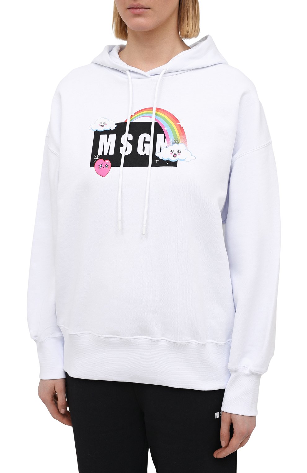 Хлопковое худи MSGM, арт. 3041MDM177 217299, фото 3